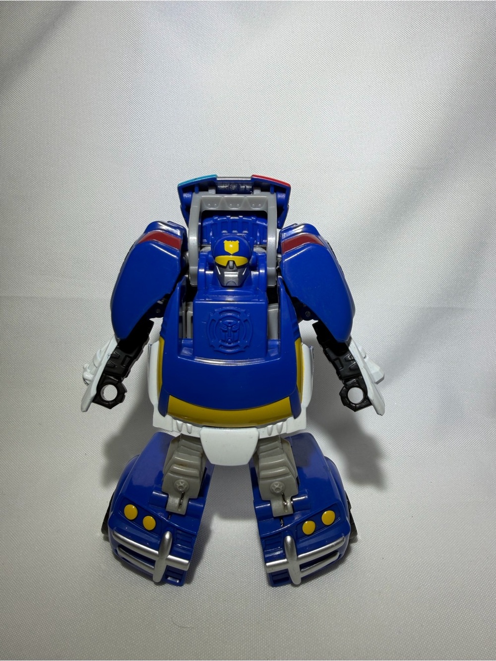 Hasbro Blue White and Yellow Police Rescue Robot Toy